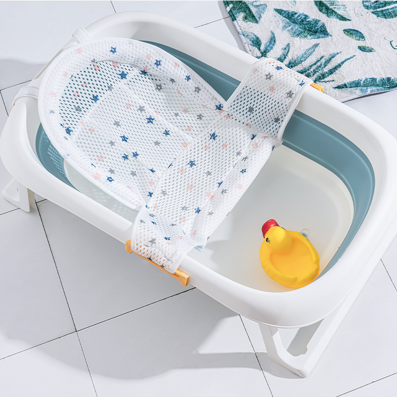 Alfombrilla de baño para bebé recién nacido, Protector de red de baño ajustable para recién nacido, accesorios de baño, productos para bebés, baño y ducha plegables