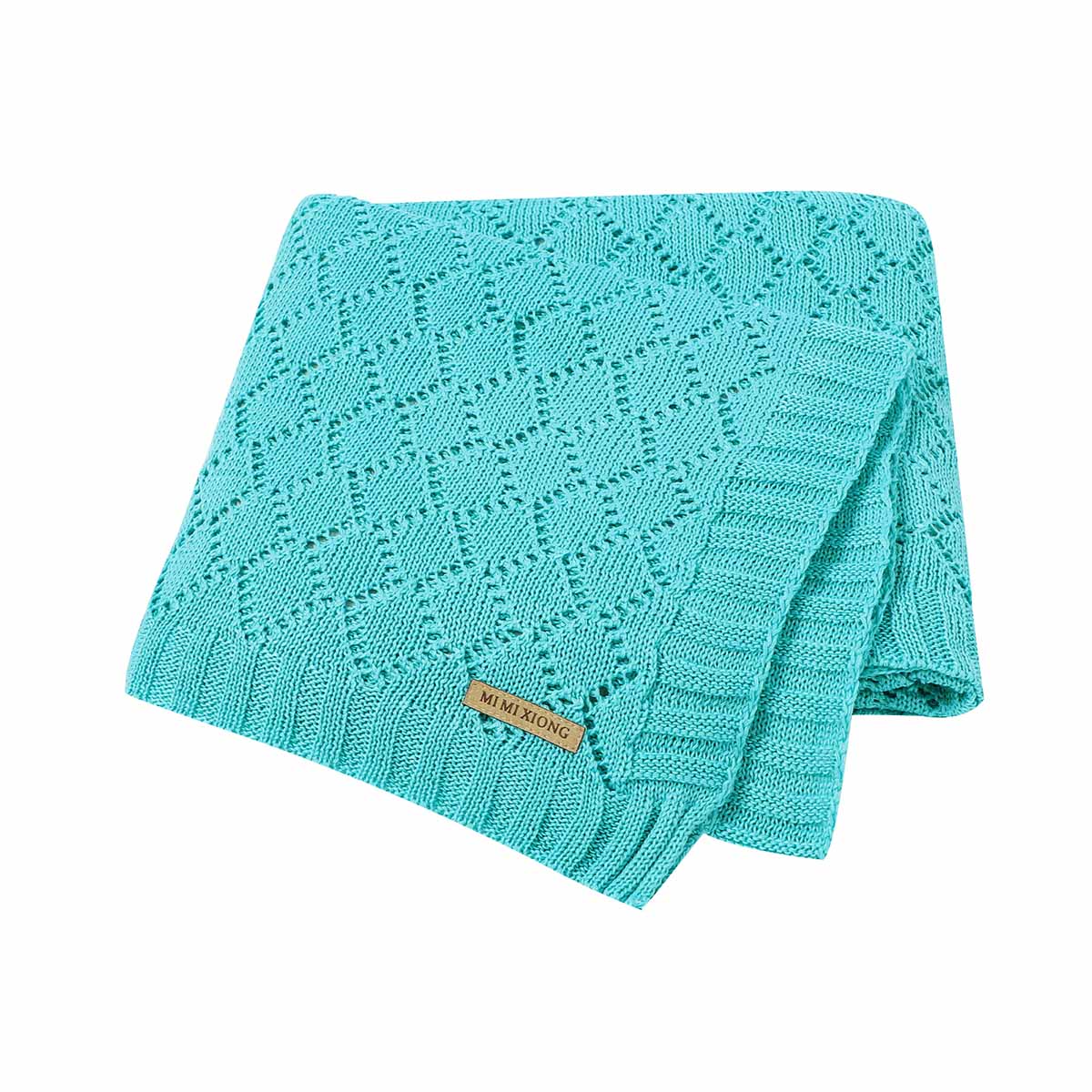 CA Manta de punto súper suave para bebé, funda de dormir para cochecito de recién nacido, ropa de cama infantil, envoltura de muselina 100x80CM a cuadros