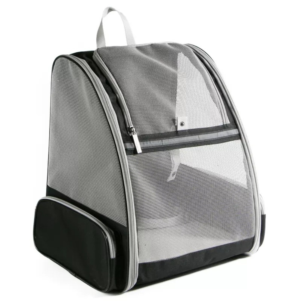Mochila portátil para mascotas, bolsas plegables de viaje de gran capacidad para cachorros, bolsa de transporte cómoda y transpirable para gatos