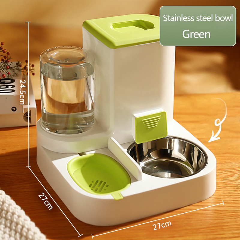 Alimentador Automático para Gatos y mascotas, dispensador de Agua de gran capacidad, separación Seca y húmeda, contenedor de Alimentación, suministro para mascotas