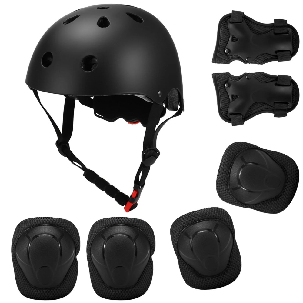 TK Juego de casco y almohadillas ajustables para niñosrodilleras para niñossillasprotectores de muñeca para Scooter SO