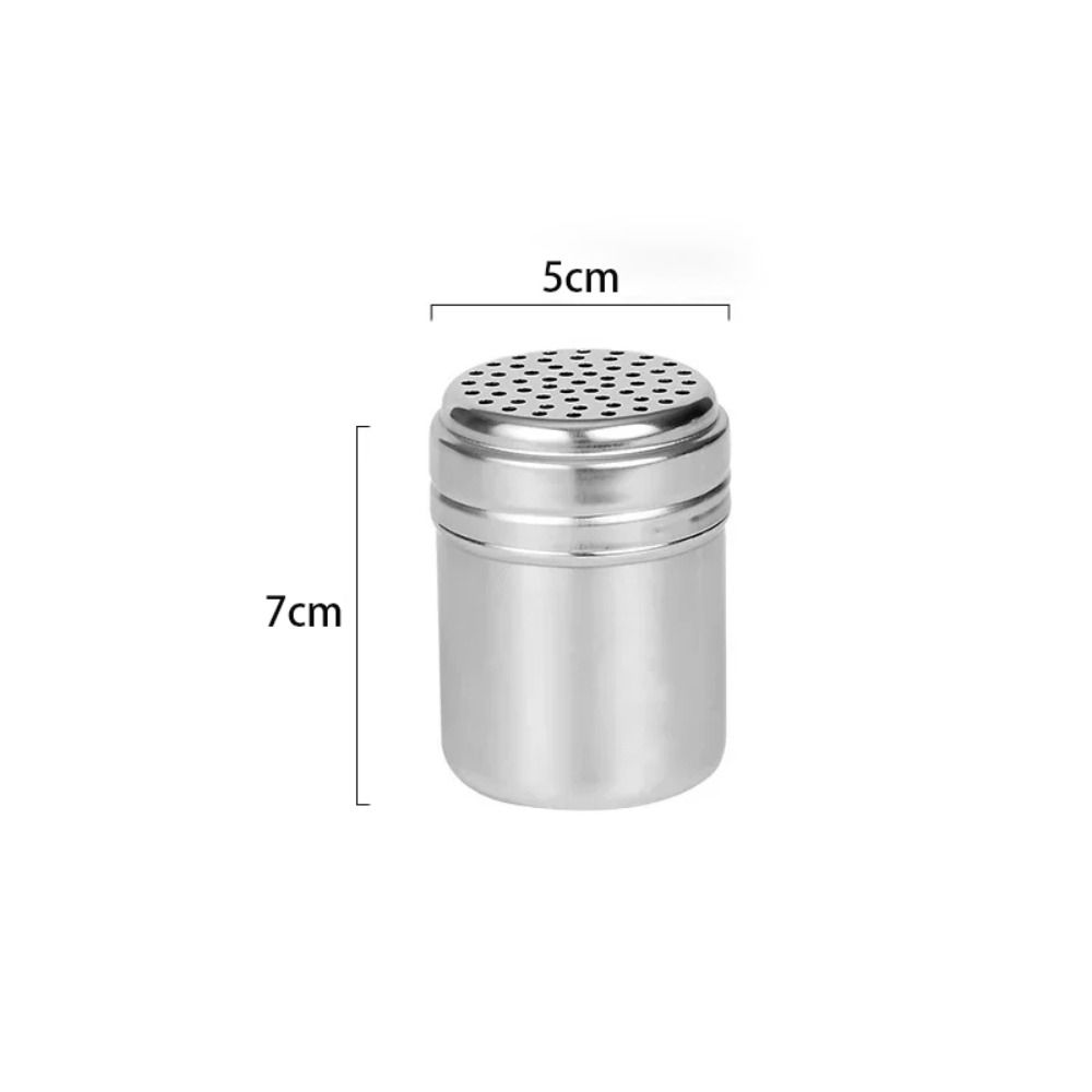 TK Tarro de condimentos multiusos, tarro de especias de acero inoxidable, botella de azúcar y sal, cubierta giratoria, utensilios de cocina, agitador de pimienta y especias