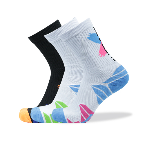 OmHom Calcetines profesionales para deportes al aire libre, medias para ciclismo, baloncesto, fútbol, correr, senderismo, 3 pares por lote
