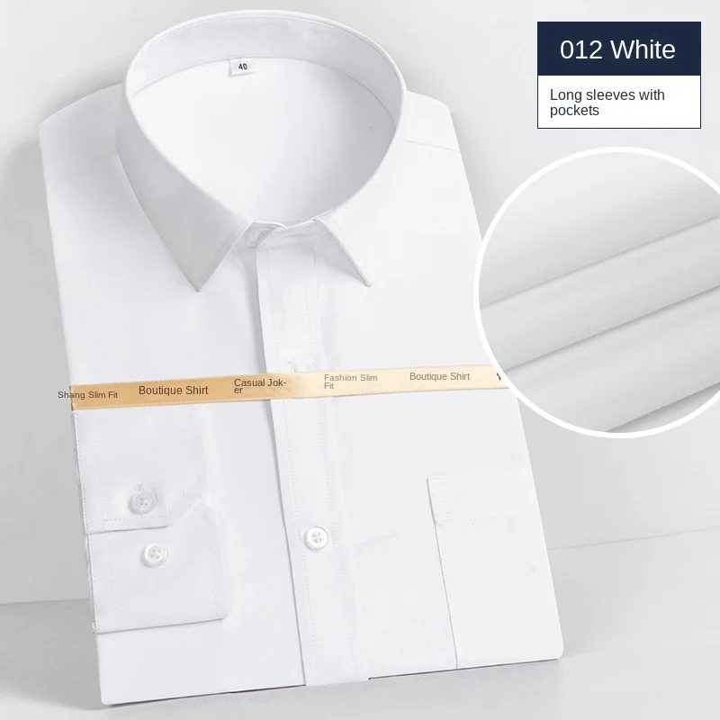 TK Camisa de Negocios Casual para Hombres Manga Larga Ajuste Delgado Sensación Premium Talla Grande