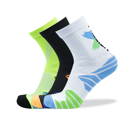 OmHom Calcetines profesionales para deportes al aire libre, medias para ciclismo, baloncesto, fútbol, correr, senderismo, 3 pares por lote