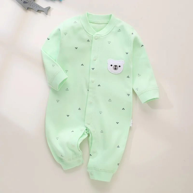 CA Ropa de bebé para recién nacido, monos decorativos de oso pequeño, artículos de algodón para niños de 0 a 24 meses
