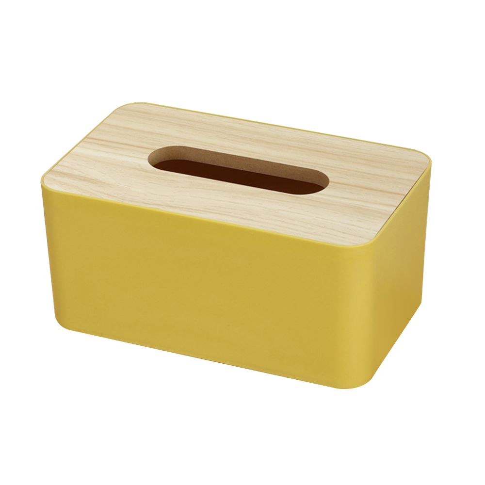 TK Accesorios de baño de madera extraíbles, decoración de mesa, soporte para pañuelos, caja de almacenamiento de papel, cajas de pañuelos