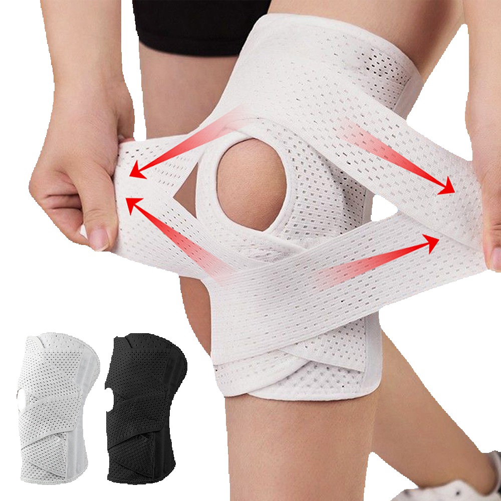 TK 1Pcs Adjustable Knee Support Bra with Patella Gel Pad Men Women Meniscus Tear Knee Pain ACL MCL Injury Recovery,Workout,Sports