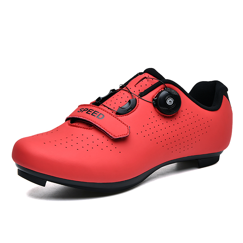 OmHO Nuevos zapatos de bicicleta de carretera, zapatillas de ciclismo para hombres, zapatillas de deporte para clítoris de montaña, tacos de ruta, zapatos planos de velocidad para bicicleta de cross, zapatos de Pedal Spd para mujeres