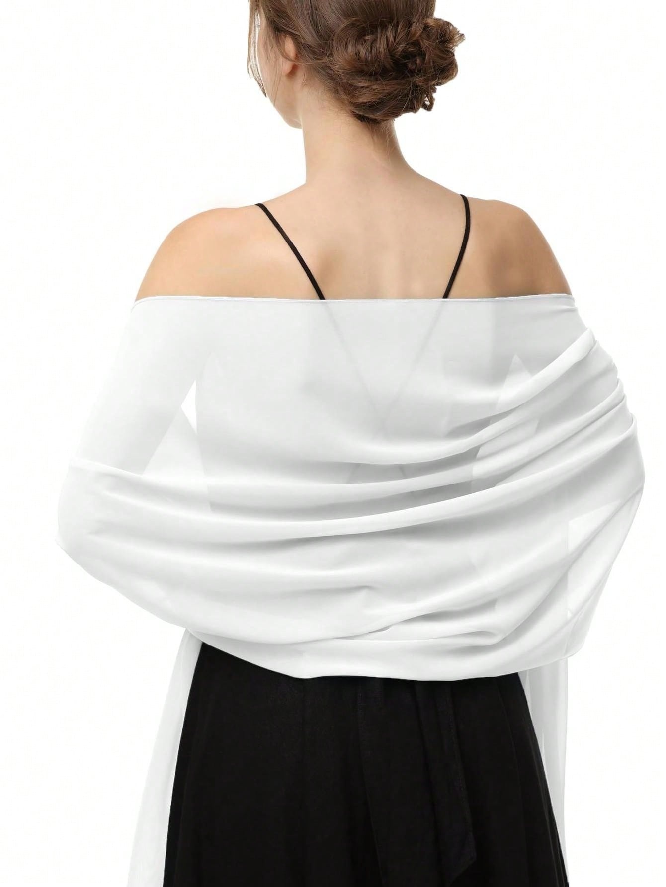 TK Chales de gasa para novia, bufandas para vestido de noche, fiesta de boda, vestidos especiales Ocn