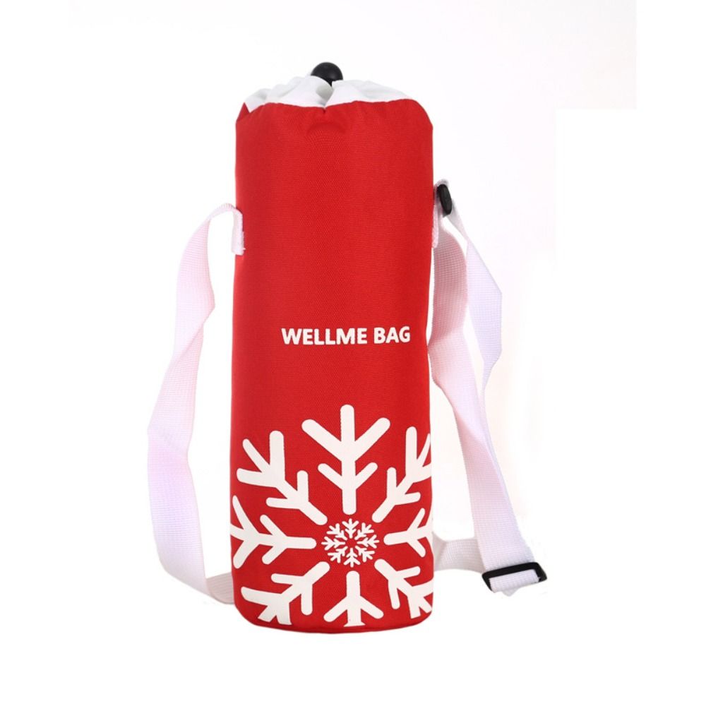 Funda de botella de agua con aislamiento de tela Oxford, calentador de botella de agua portátil impermeable con correa, bolsa de viaje para deportes al aire libre
