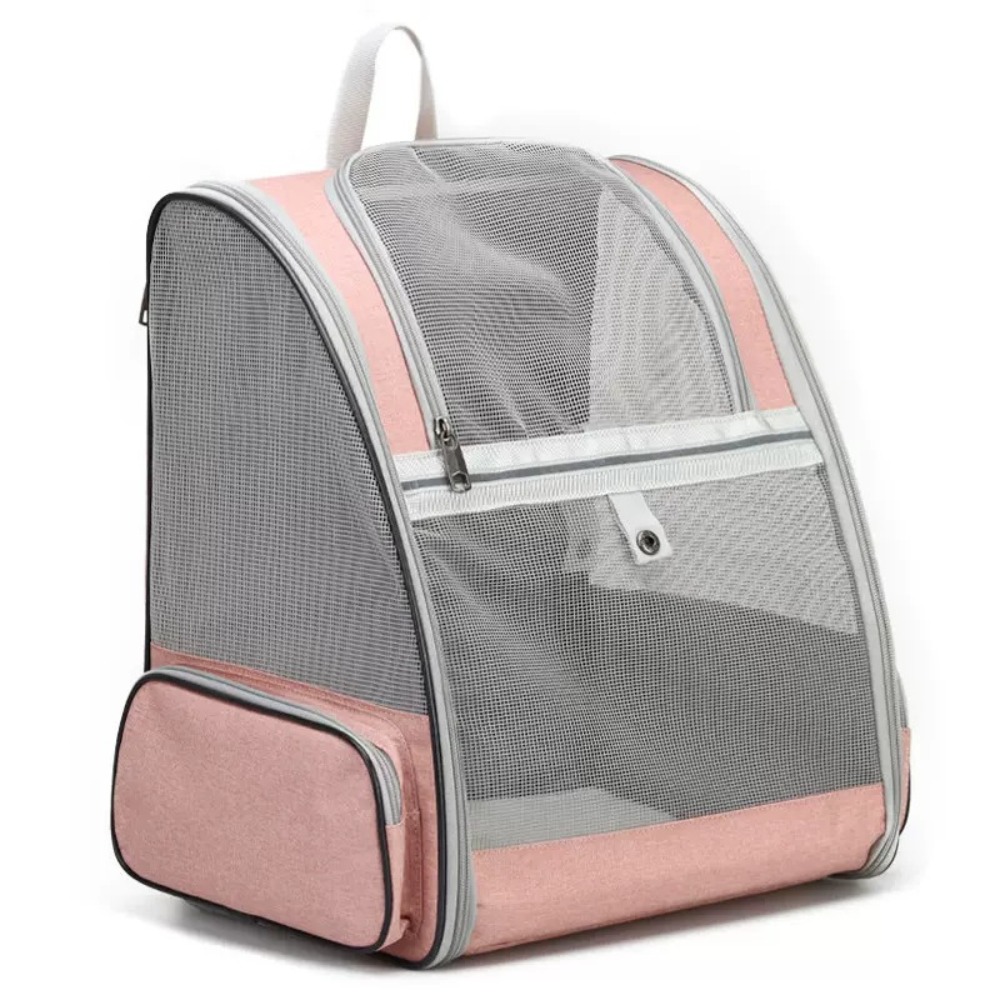 Mochila portátil para mascotas, bolsas plegables de viaje de gran capacidad para cachorros, bolsa de transporte cómoda y transpirable para gatos