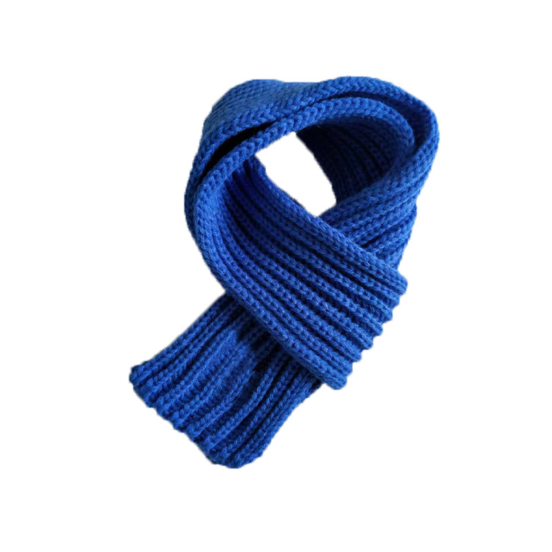 Bufandas de punto para niños, bufanda cálida de Color sólido, accesorios de ropa al aire libre para bebés, Otoño e Invierno