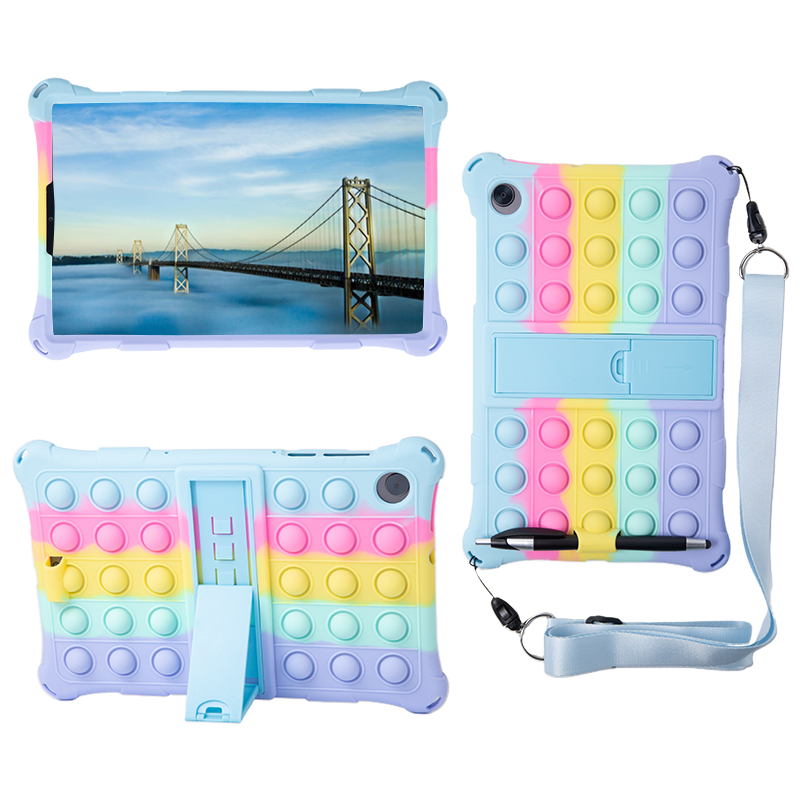TK Funda de burbuja suave para Lenovo Tab M10 Plus, 10,6, 10,3, tercera generación, 10,1 pulgadas, TB-X606, X306, TB-328F, funda con soporte para tableta, TB-125F