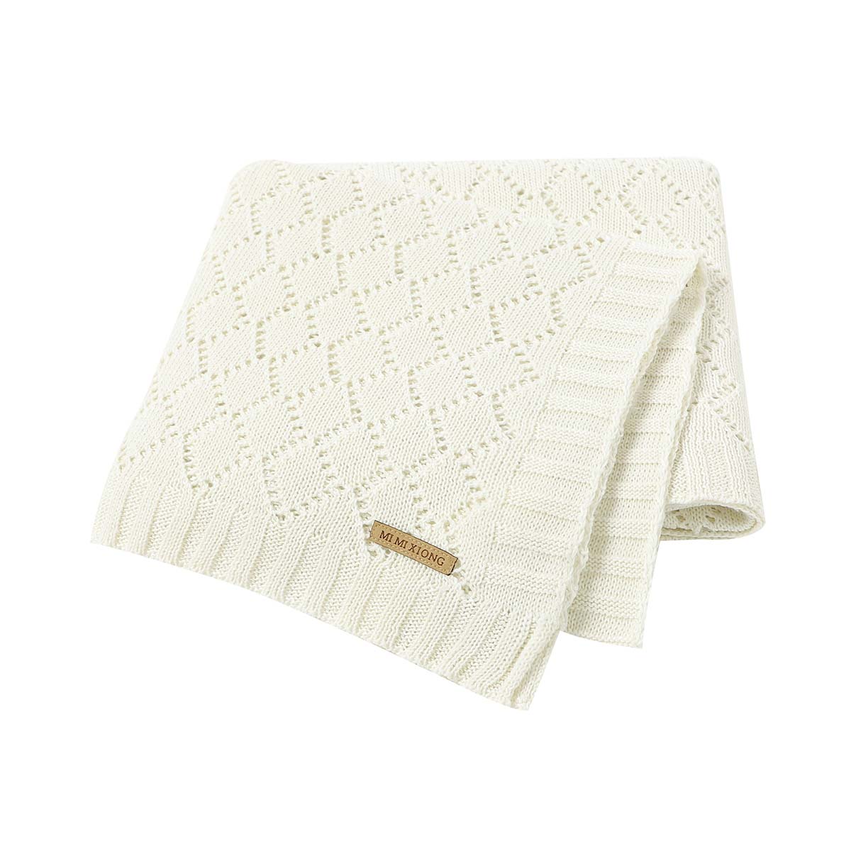 CA Manta de punto súper suave para bebé, funda de dormir para cochecito de recién nacido, ropa de cama infantil, envoltura de muselina 100x80CM a cuadros