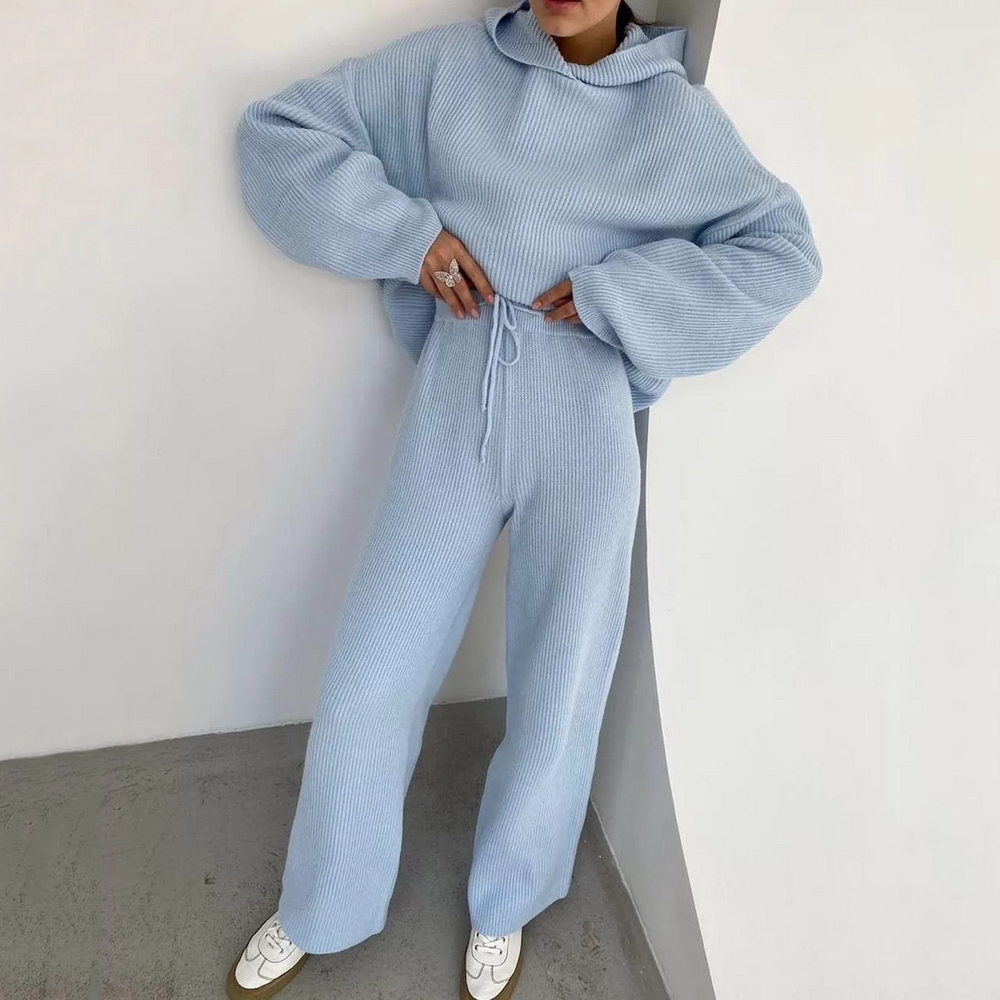 TK Conjunto de Sudadera con Capucha y Pantalones Deportivos para Mujer, Otoño Invierno, Buena Calidad, Cintura Elástica, Ropa Deportiva Informal