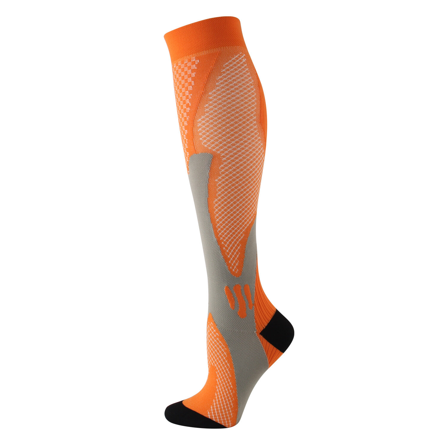 OmHome Calcetines de Compresión para Deportes Poliéster Exterior, Forro de Nylon