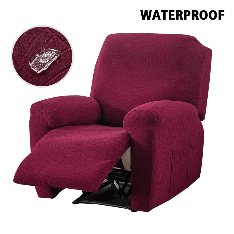 DUDUME Funda de Cojín de Asiento Jacquard Resistente al Agua, Funda de Sofá Gris Elástica para Muebles de Sala Extraíble