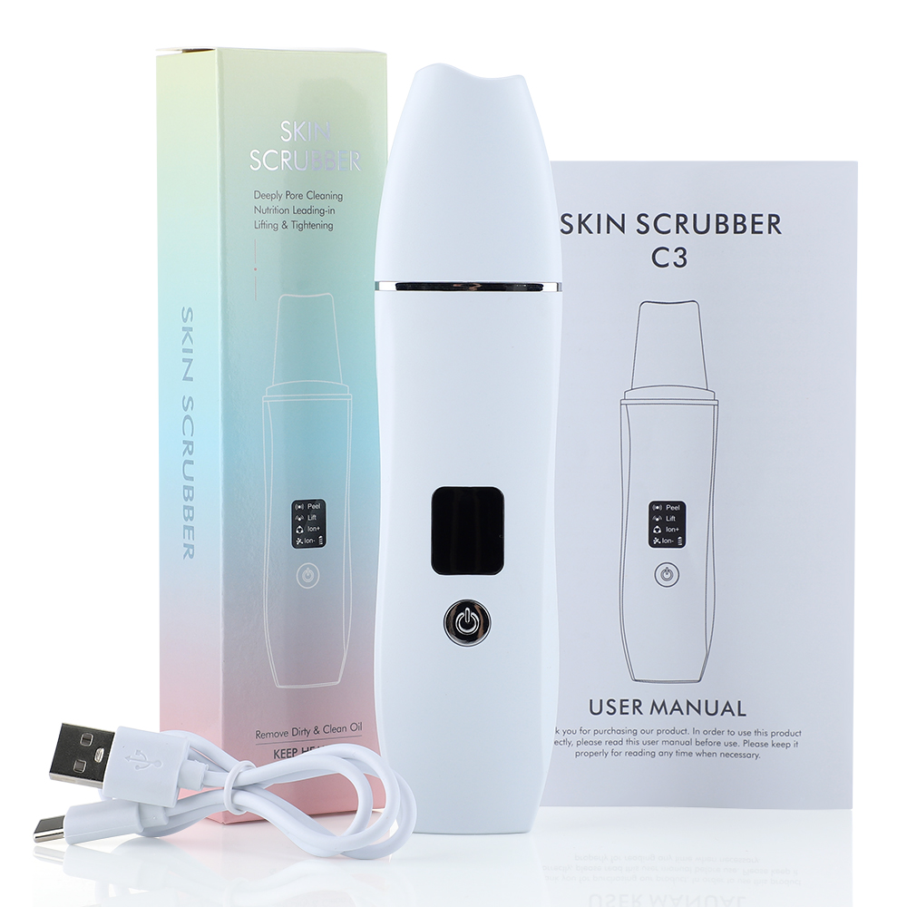 TK Depurador ultrasónico de piel, eliminador de espinillas, vibración de alta frecuencia, limpieza profunda de poros, Lifting Facial, pala de importación de iones