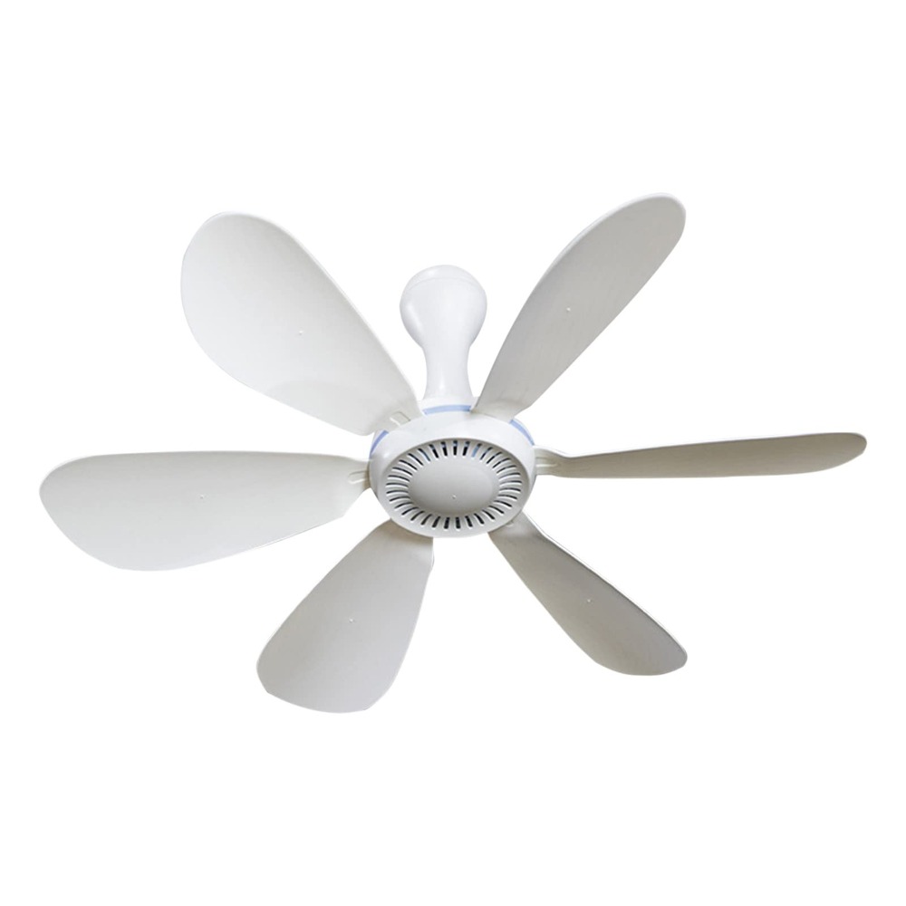 Ventilador de techo silencioso de 6 hojas alimentado por USB con temporizador de Control remoto