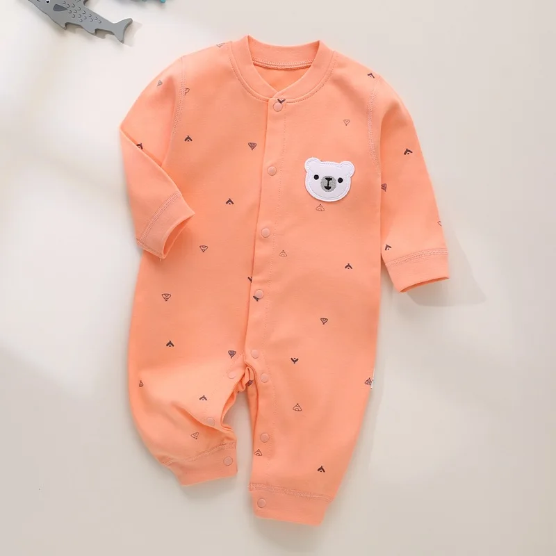 CA Ropa de bebé para recién nacido, monos decorativos de oso pequeño, artículos de algodón para niños de 0 a 24 meses