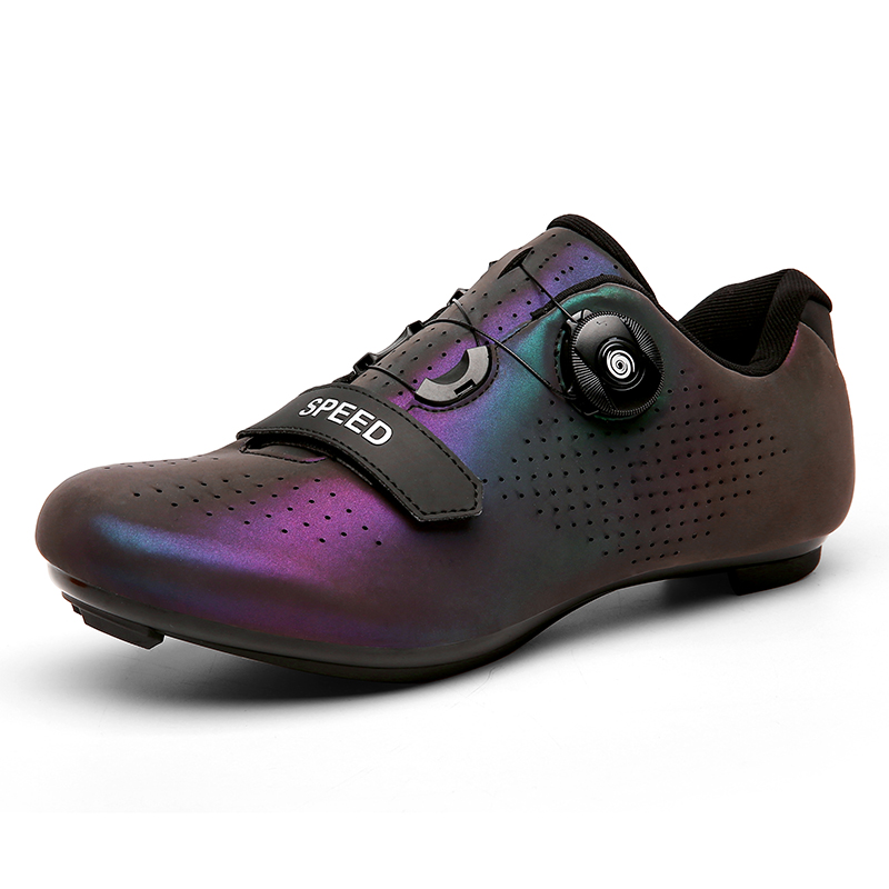 Nuevos zapatos de bicicleta de carretera, zapatillas de ciclismo para hombres, zapatillas de deporte para clítoris de montaña, tacos de ruta, zapatos planos de velocidad para bicicleta de cross, zapatos de Pedal Spd para mujeres