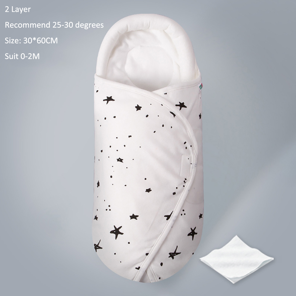 TK Saco de dormir para bebé de 0 a 6 meses, sobres para recién nacidos, envolturas para bebé, 2,5 TOG, diseño de capullo de algodón suave, Protector de cabeza y cuello