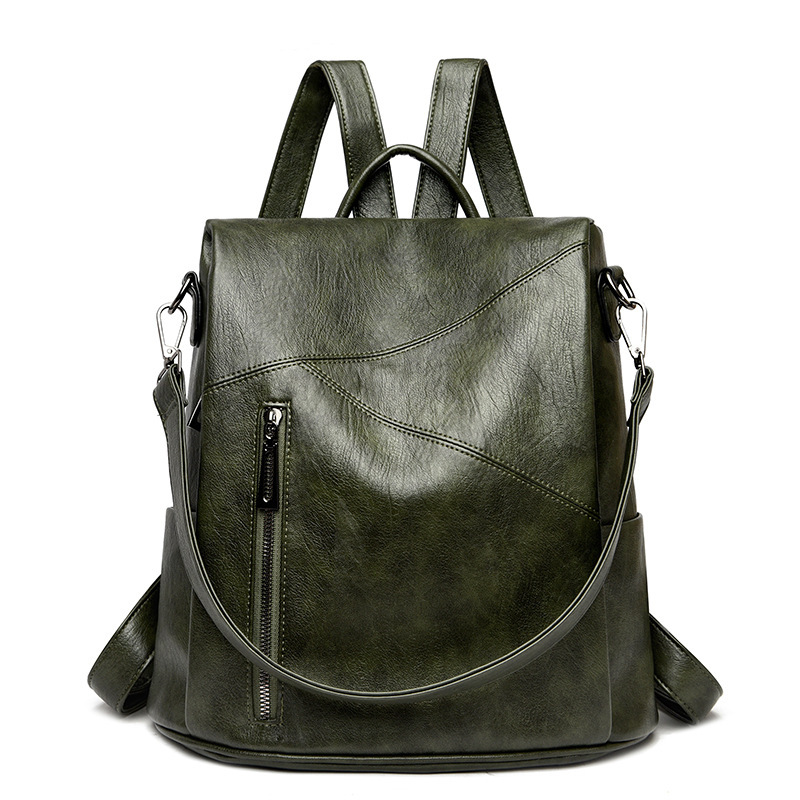 TK Mochila de Piel de Oveja Premium 2024 Multifuncional para Viajes y Seguridad