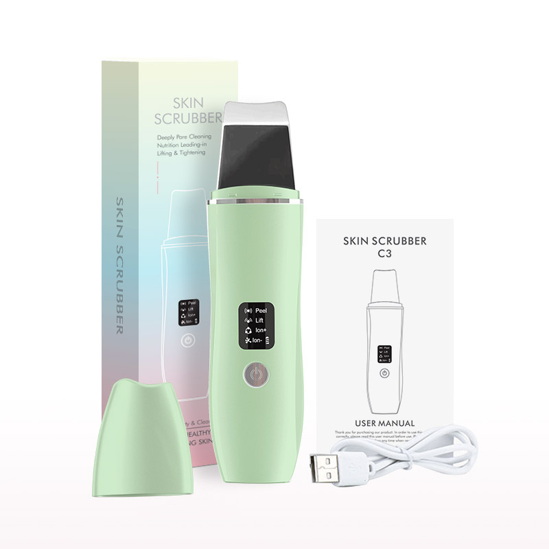 TK Depurador ultrasónico de piel, eliminador de espinillas, vibración de alta frecuencia, limpieza profunda de poros, Lifting Facial, pala de importación de iones