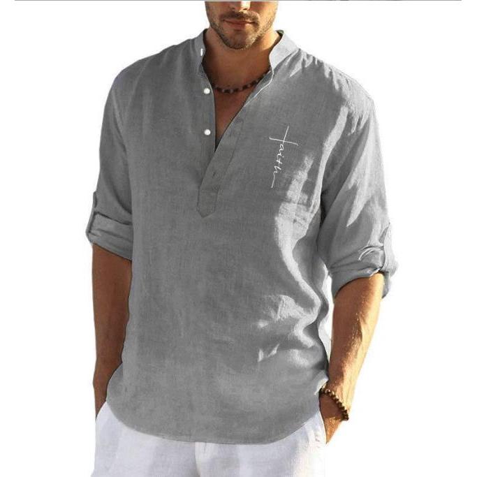TK Blusa de algodón para hombre, camiseta informal de media manga con cuello Henley, talla grande, negro, blanco, gris, verde, 3xl, 2xl
