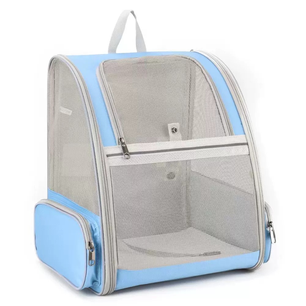Mochila portátil para mascotas, bolsas plegables de viaje de gran capacidad para cachorros, bolsa de transporte cómoda y transpirable para gatos