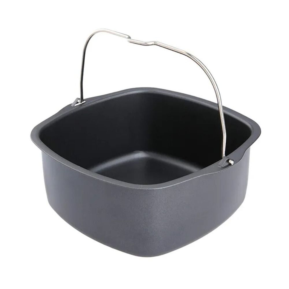 TK Cesta cuadrada de Maple Carbono para hornear pastes, antiadherente with Mango, forro para freidora de aire de 7/8 pulgadas, accesorios de Cocina