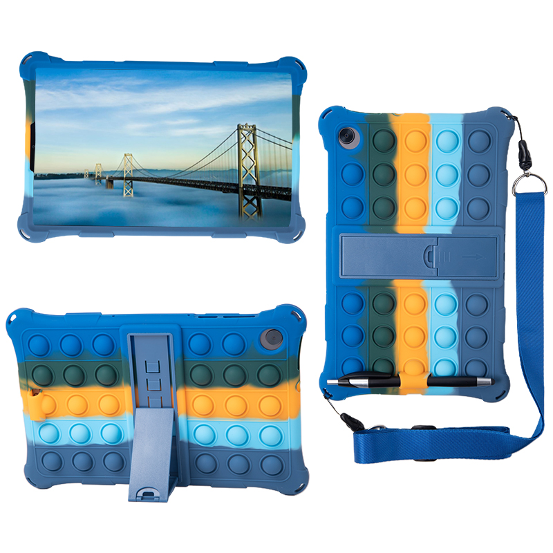 TK Funda de burbuja suave para Lenovo Tab M10 Plus, 10,6, 10,3, tercera generación, 10,1 pulgadas, TB-X606, X306, TB-328F, funda con soporte para tableta, TB-125F