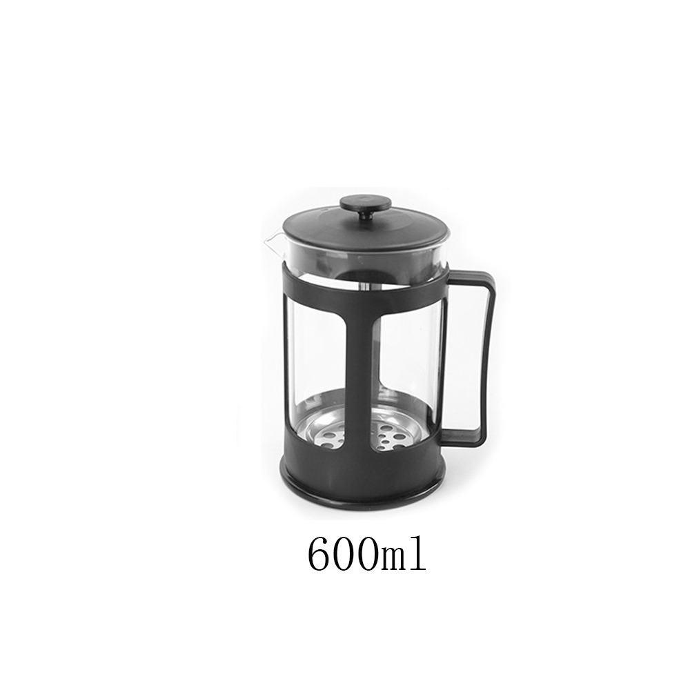 TK Nuevo Cafetera de mano de 350ML/600ML, utensilios de té de acero inoxidable, cafetera de vidrio, cafetera, filtro de prensa francesa, fabricante de té