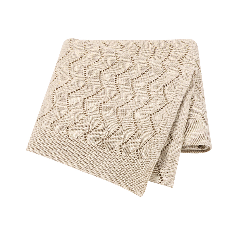 OmHome Manta de punto súper suave para bebé, funda de dormir para cochecito de recién nacido, ropa de cama infantil, envoltura de muselina 100x80CM a cuadros