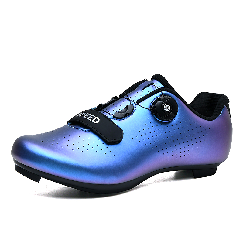 Nuevos zapatos de bicicleta de carretera, zapatillas de ciclismo para hombres, zapatillas de deporte para clítoris de montaña, tacos de ruta, zapatos planos de velocidad para bicicleta de cross, zapatos de Pedal Spd para mujeres
